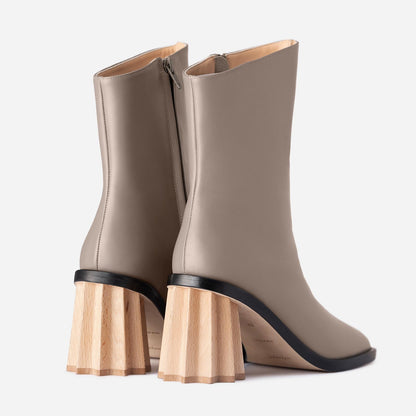 Pleated Heel Boot