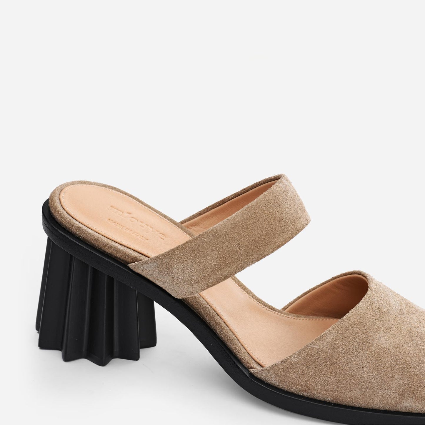 Pleated Heel Mule