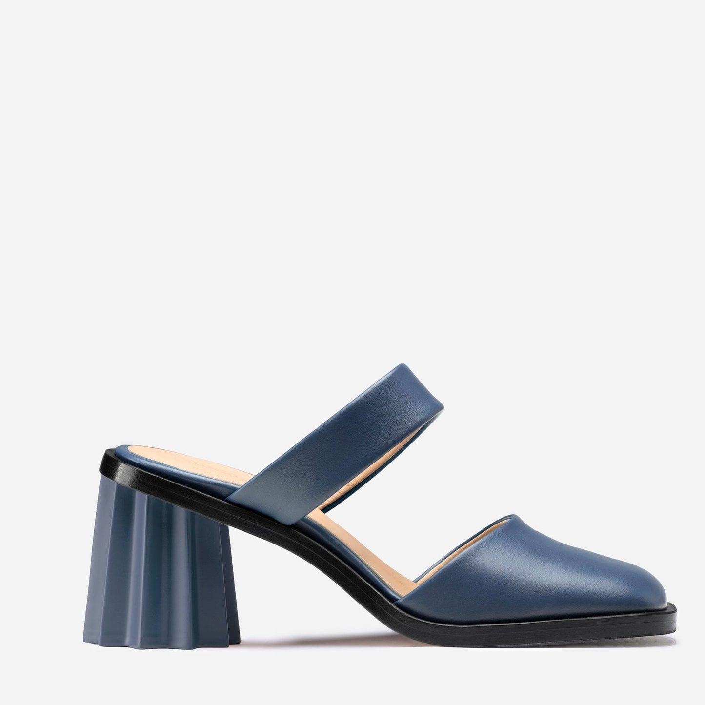 Pleated Heel Mule